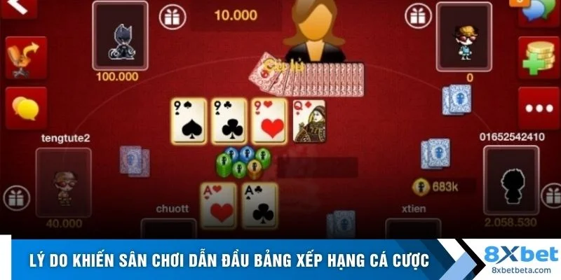 Lý do khiến sân chơi dẫn đầu bảng xếp hạng cá cược